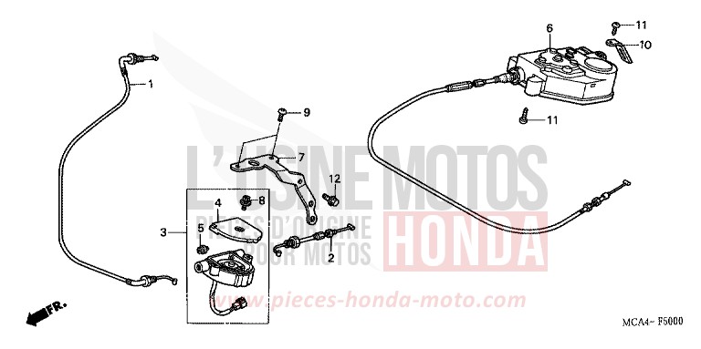 REGIME DE CROISIERE AUTO (1) de Gold Wing BILLET SILVER METALLIC (NHA27B) de 2005